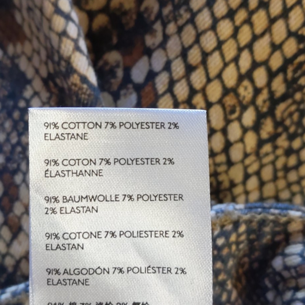 🆕🌿FREE PEOPLE HIGH RISE SNAKEPRINT JEANS🌿 - Picture 9 of 9